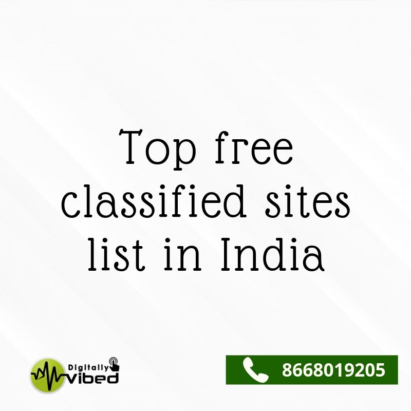 Top free classified sites list in India
