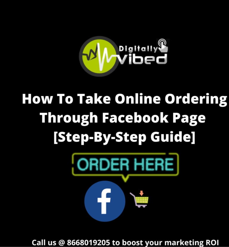 How To Take Online Ordering Through Facebook Page [Step-By-Step Guide]